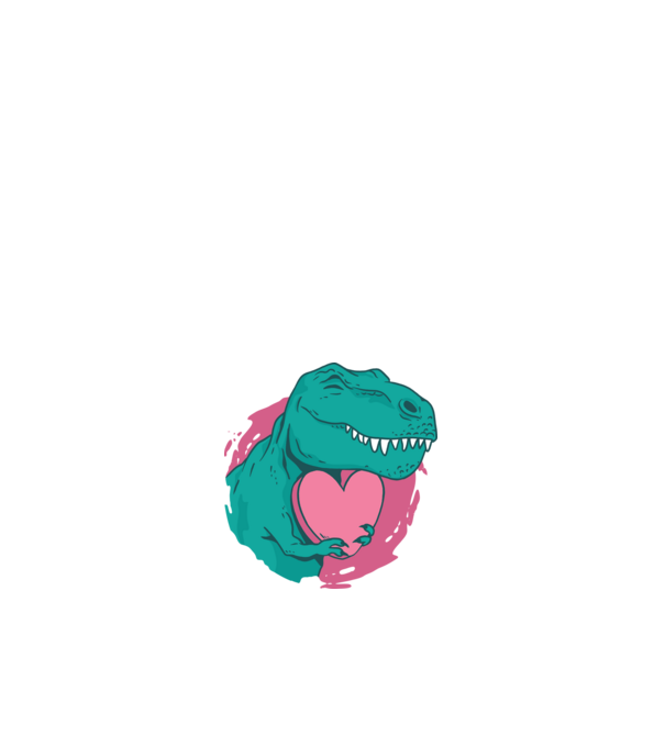 Trex szíecskével minta fehér pólón