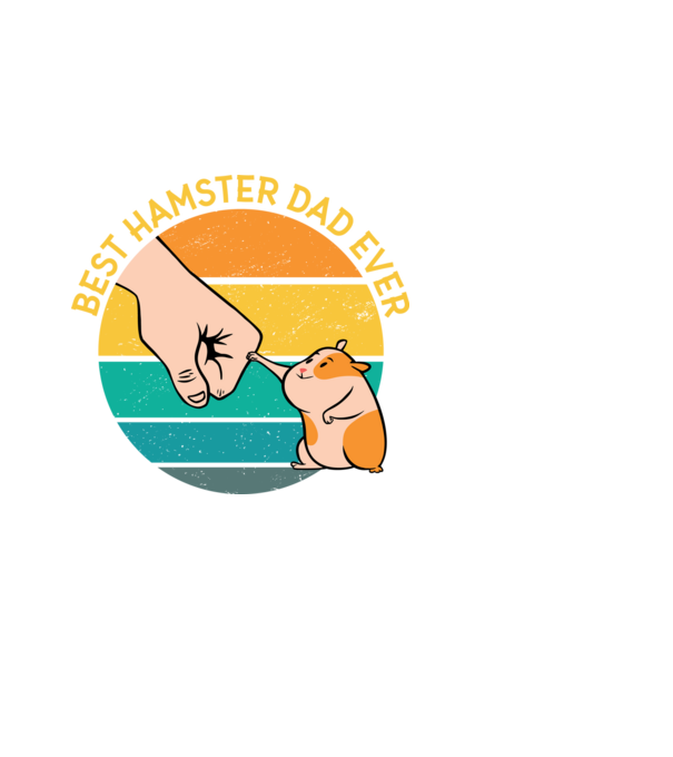 Best Hamster Dad Ever - Legjobb Hörcsögös Apa minta fehér pólón
