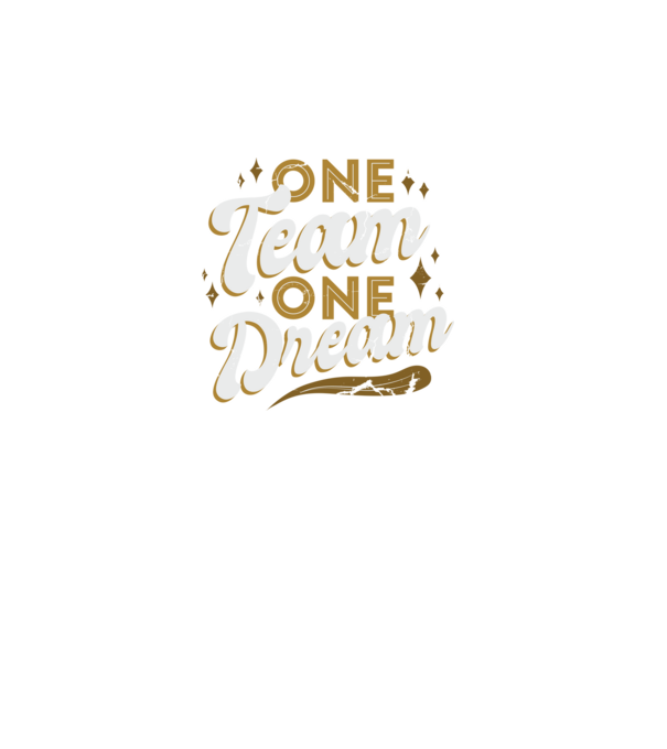 One Team One Dream minta fekete pólón