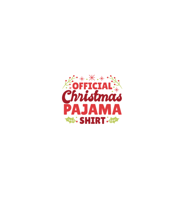 Karácsonyi Pijama minta fehér/piros pólón