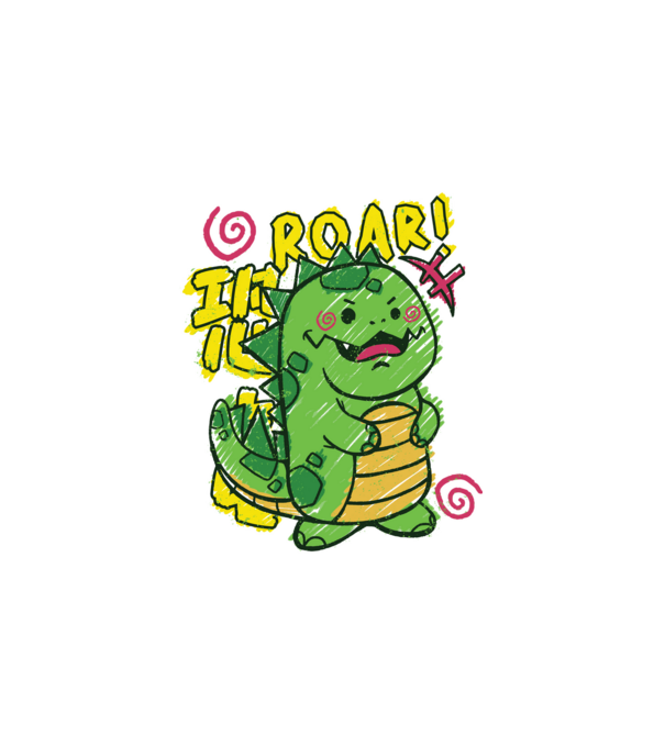 Trex minta fehér pólón