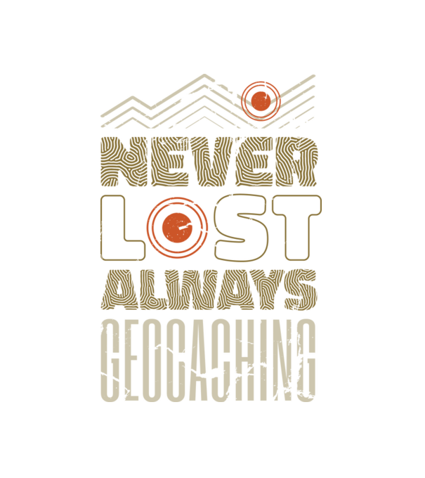 Geocaching minta fehér pólón