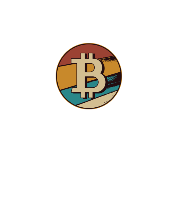 Bitcoin retro minta fekete pólón
