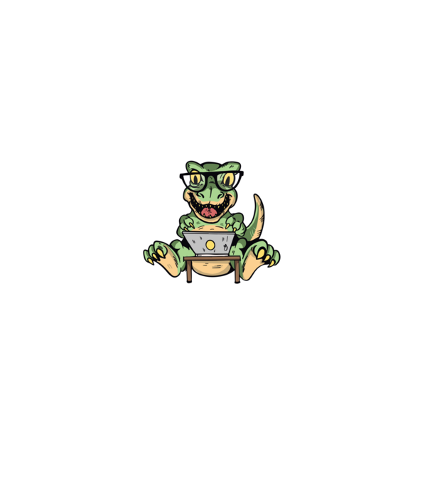 Nerd trex minta fekete pólón