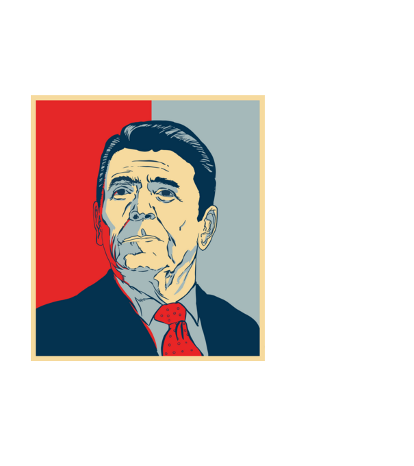 Reagan Hope minta fehér pólón