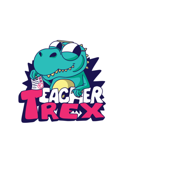 TeacherREX  minta fehér pólón