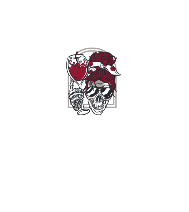 Skull Koponya minta fekete pólón