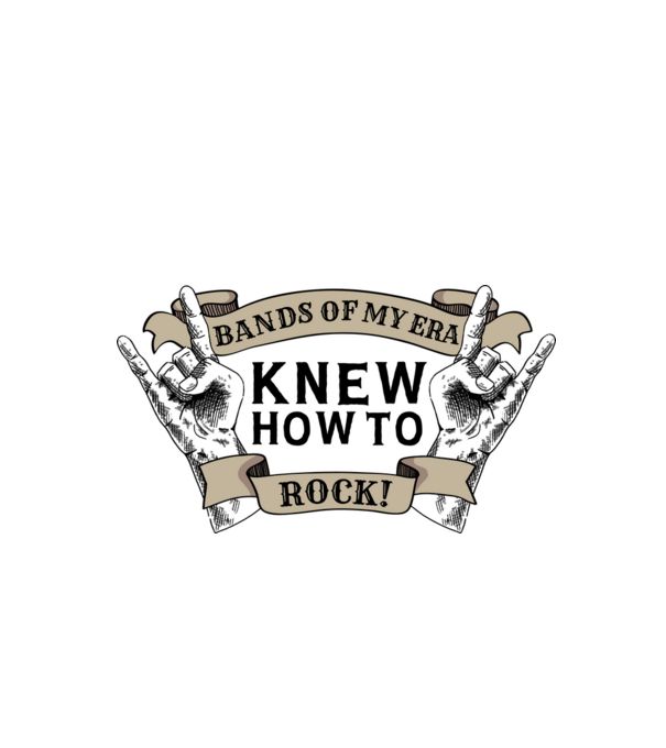 Rock banda minta fehér pólón