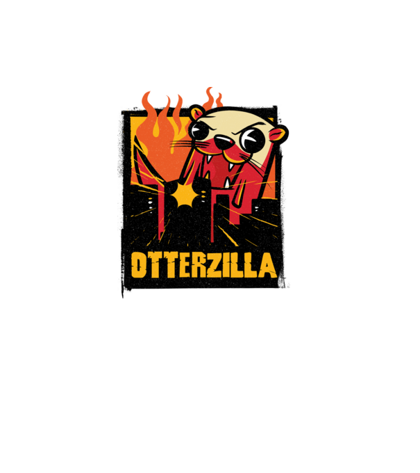 Otterzilla minta szürke pólón
