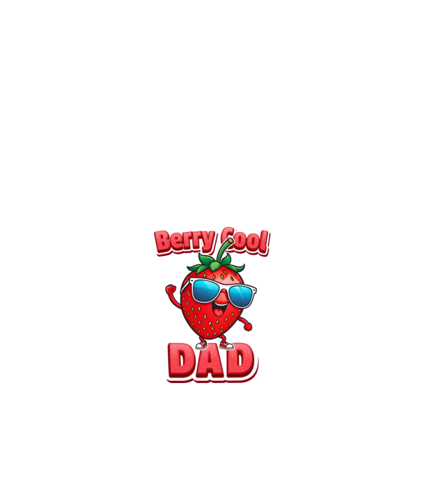 Berry Cool Dad Eper Napszemüvegben minta fehér pólón