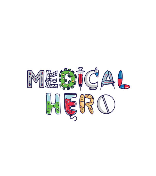 Medical Hero - Mindennapi Hősök minta fehér pólón