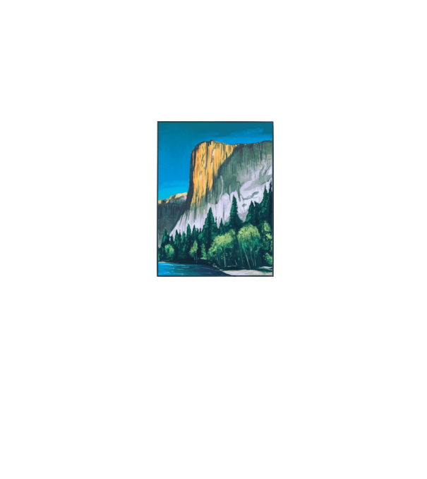 Yosemite Nemzeti Park minta szürke pólón