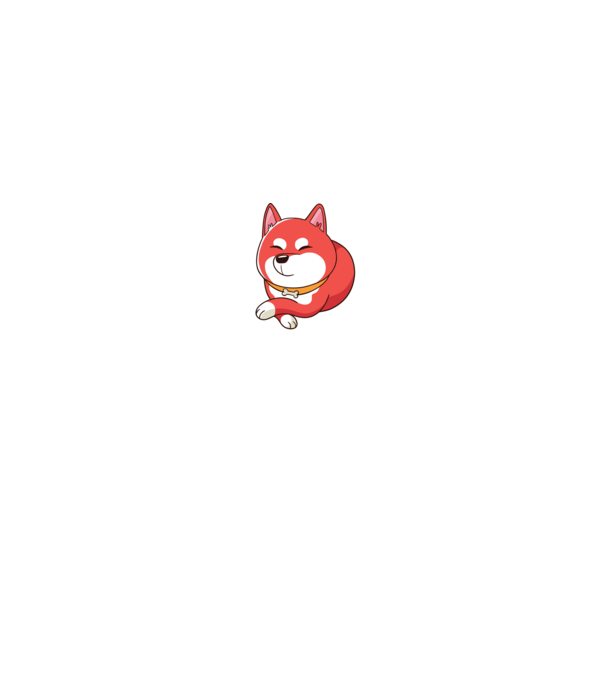 Pawfection Tökéletes Shiba minta fehér/piros pólón