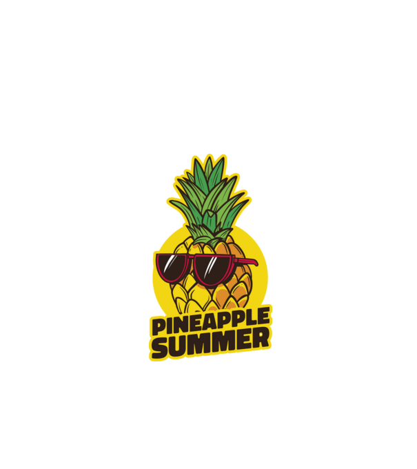 Pineapple summer minta fekete pólón