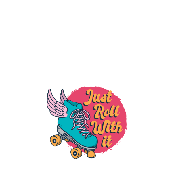 Just Roll with it - Görkoris minta sötétkék pólón