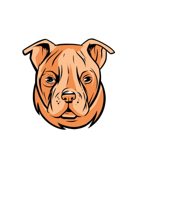 Amerikai bulldog minta fekete pólón