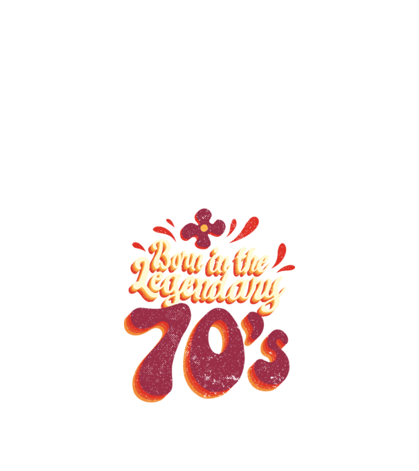 Born in the Legendary 70's minta fekete pólón