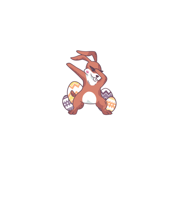 Húsvéti Nyúl DAB minta farmerkék pólón