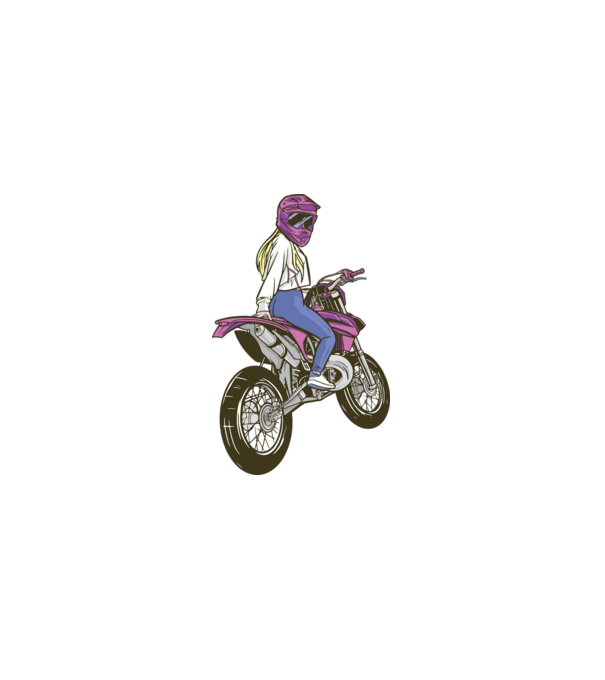 Motocross minta szürke pólón