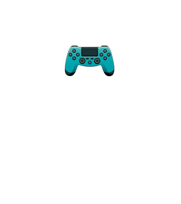 Joystick minta fehér pólón