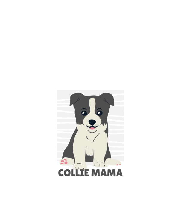 Border Collie Anya minta fekete pólón