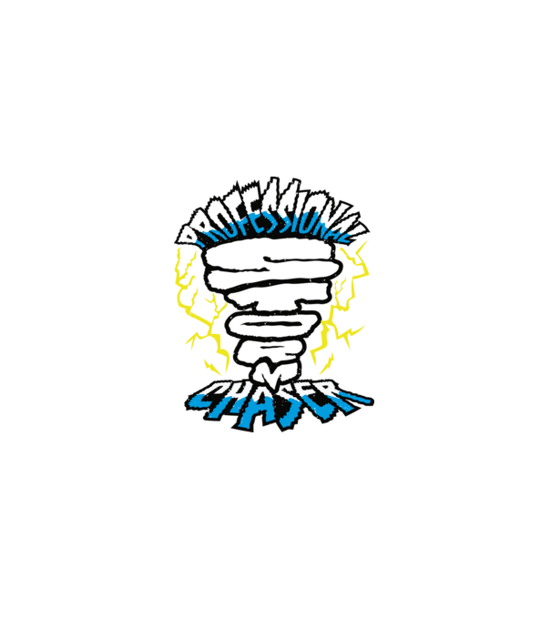Storm Chaser minta szürke pólón