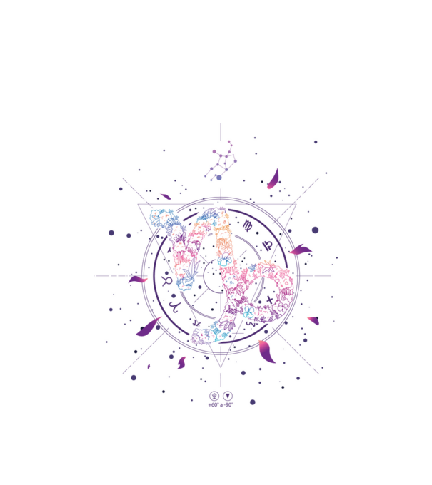 Bak Csillagjegy Horoszkóp - Capricorn Zodiac minta fehér pólón