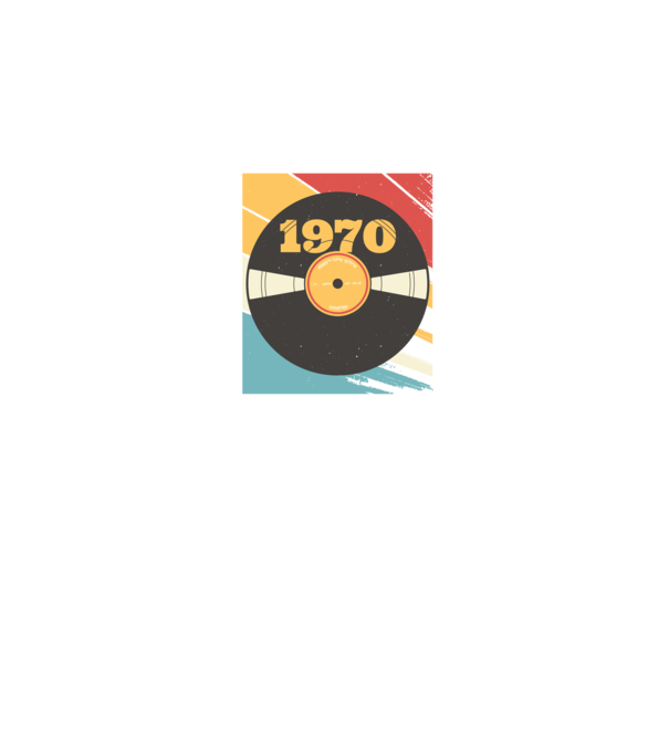 Born in 1970 Limited Edition Vynil Bakelit Retro minta sötétkék pólón