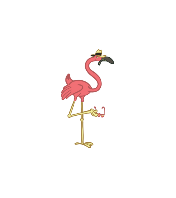 Mafia Flamingo minta fehér pólón