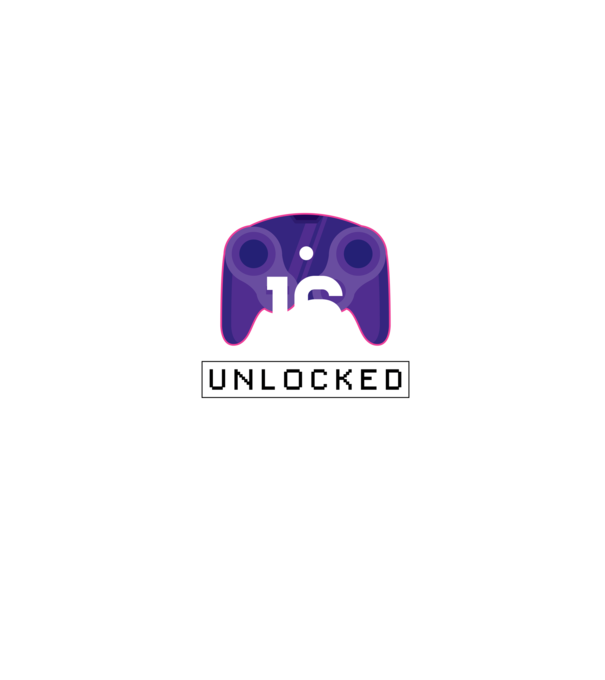 Level 16 Unlocked Gamer Születésnap minta farmerkék pólón