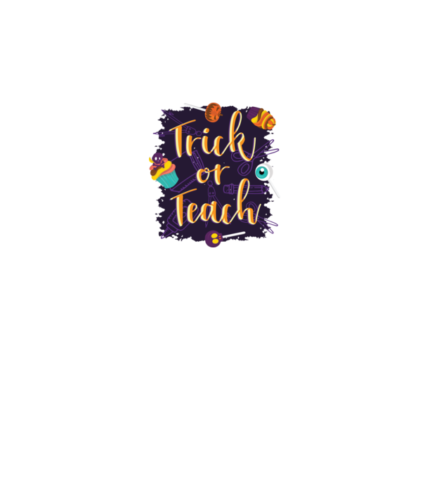 Trick or Teach Halloween Tanároknak minta szürke pólón
