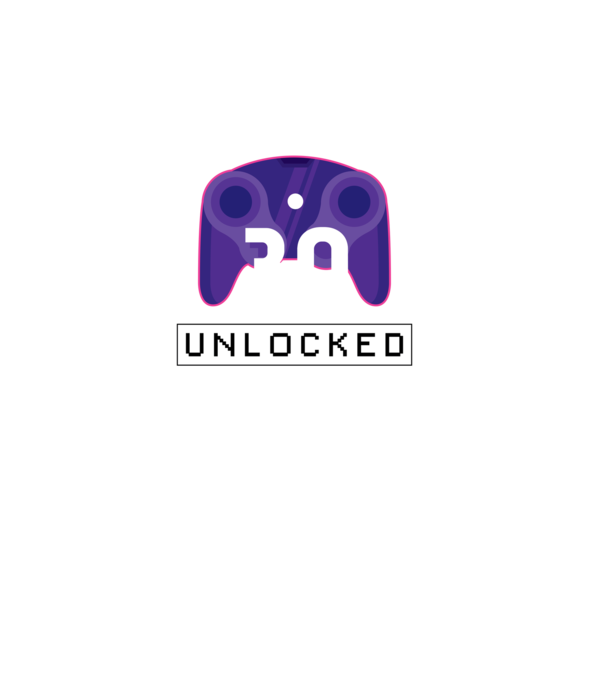 Level 30 Unlocked Gamer Születésnap minta fekete pólón