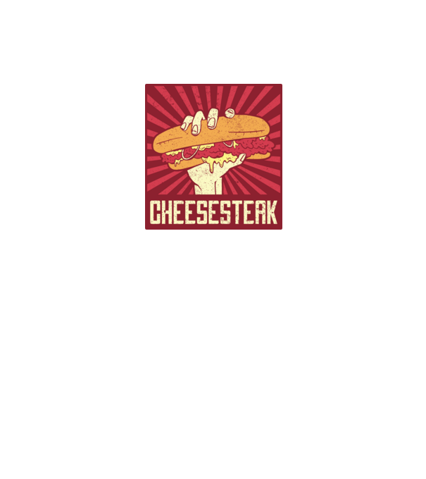 Sajt steak minta fekete pólón