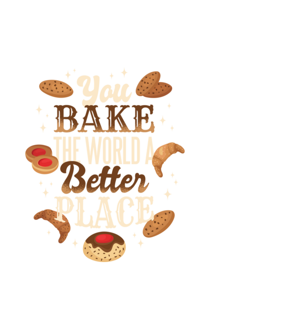 Bake Better Place minta fehér pólón