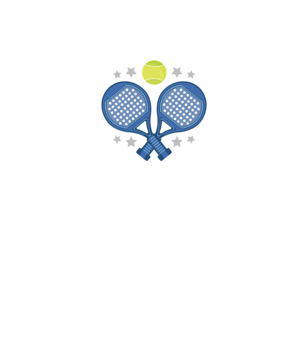 Padel minta fekete pólón