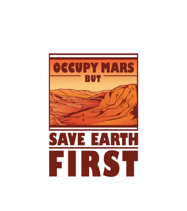 Save Earth minta fehér pólón