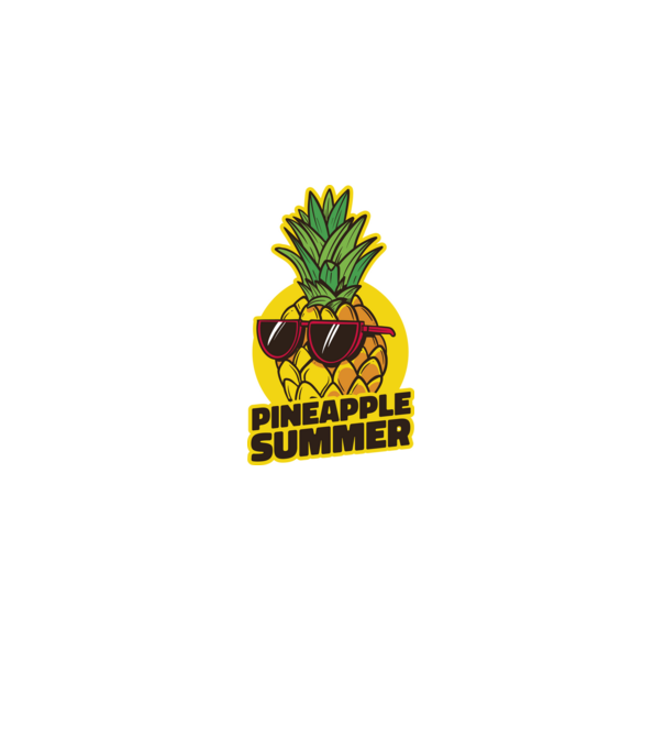 Pineapple summer minta fekete pólón