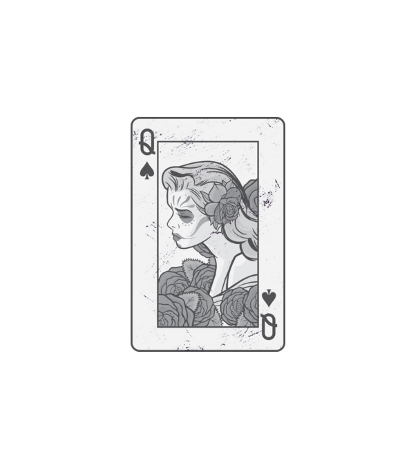 Poker minta fehér pólón
