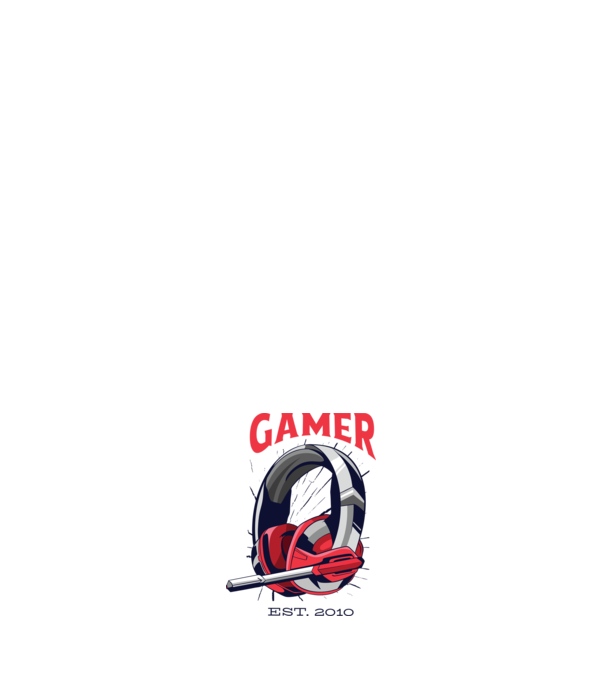 Gamer született 2010 minta fehér pólón