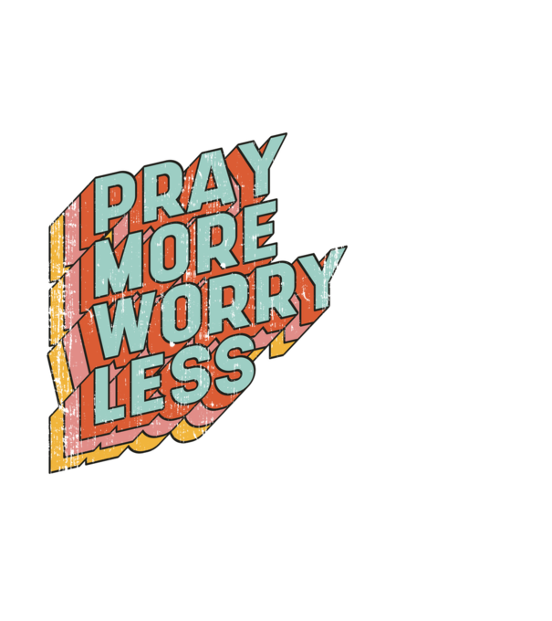 Pray More minta fehér pólón