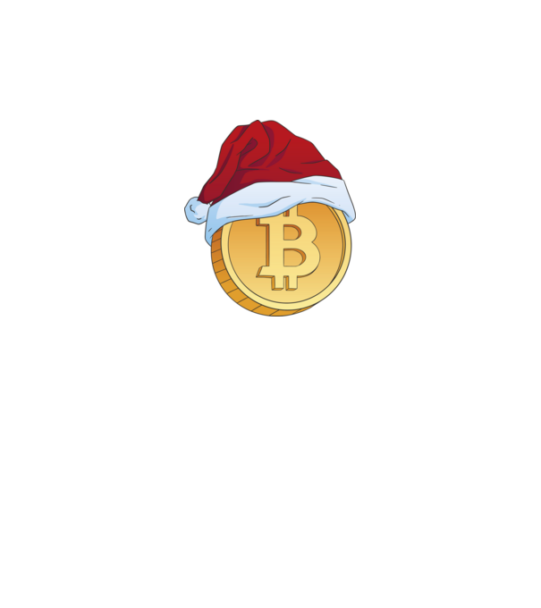 Bitcoin Karácsony minta szürke pólón