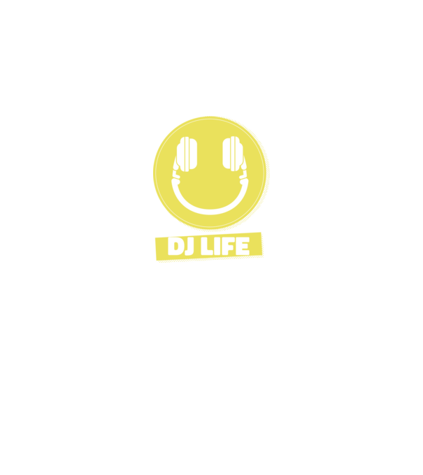 DJ Life minta királykék pólón