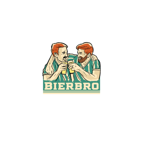 Bier bros minta farmerkék pólón