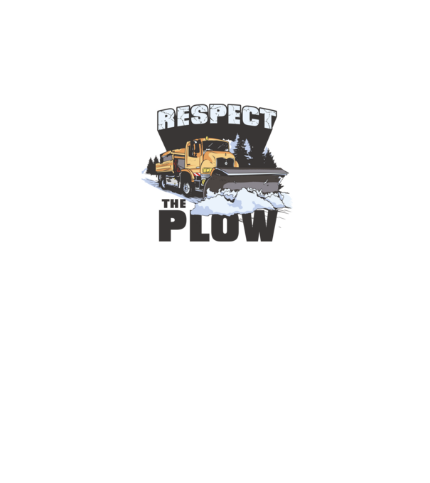 Respect the plow minta fehér pólón