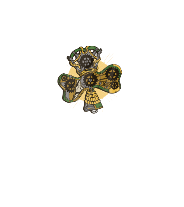 Steampunk lóhere minta fekete pólón