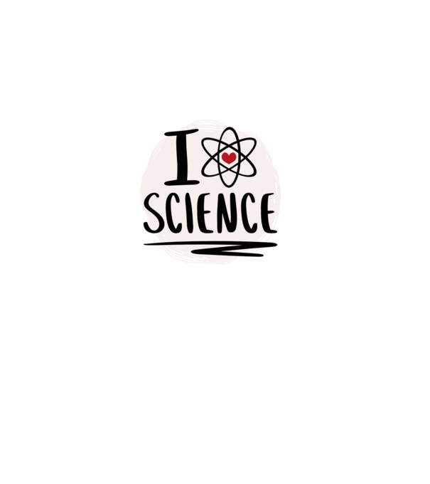 I Love Science Tudományos minta sötétkék pólón