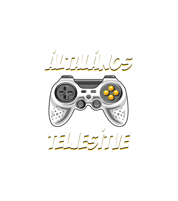 Általános teljesítve gamer Ballagás minta fehér pólón