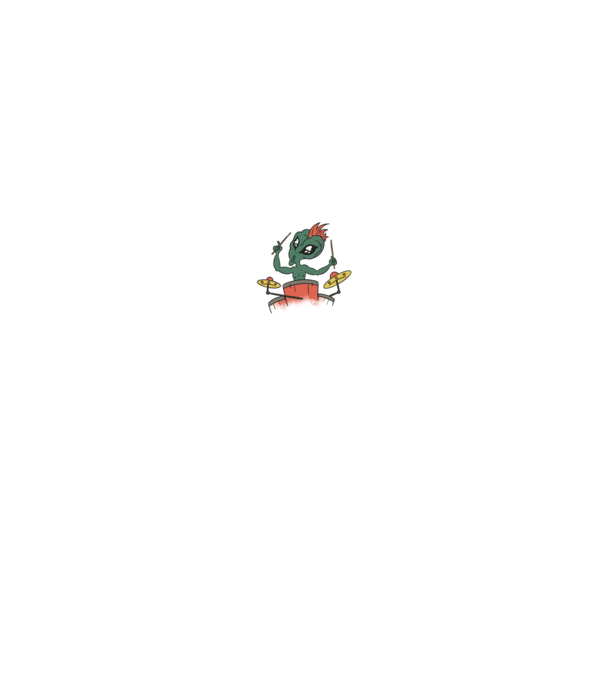 Alien Dobos minta fekete pólón