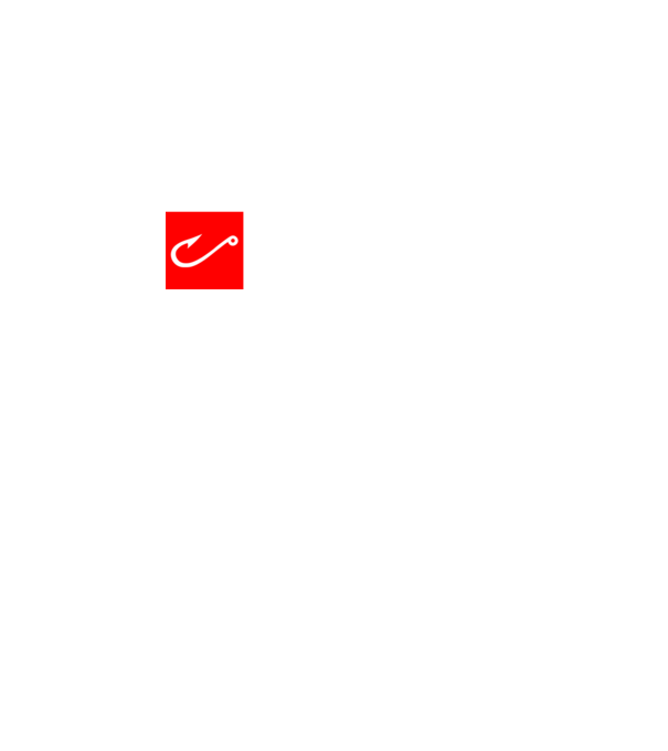 Horgásznikell logo minta fekete pólón