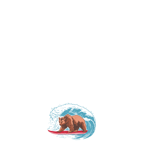 Surf Grizzly minta fehér pólón
